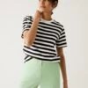 Pure Cotton Striped Modern Tee