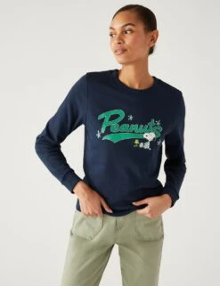 Cotton Rich Snoopy™ Sweatshirt -Marks And Spencer Shop SD 01 T41 3673C F4 X EC 3