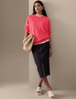 Cotton Rich Long Sleeve Sweatshirt