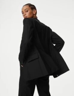 Wool Blend Single Breasted Blazer With Silk -Marks And Spencer Shop SD 01 T50 8055T Y0 X EC 3