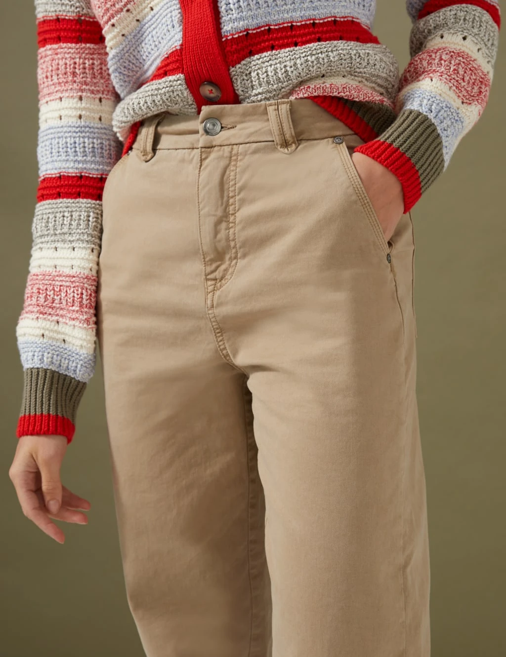 Cotton Rich Tapered Chinos 3 Cotton Rich Tapered Chinos - Image 3