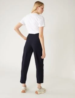Woven Belted Tapered Ankle Grazer Trousers -Marks And Spencer Shop SD 01 T59 3335T F3 X EC 3
