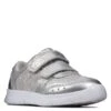 Clarks Baby Leather Glitter Trainers