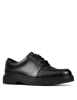 Clarks Kids' Leather Lace Up School Shoes (Youth Size 3-9)