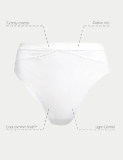 2pk Light Control Cotton Rich High Leg Knickers 7 2pk Light Control Cotton Rich High Leg Knickers -Marks And Spencer Shop SD 02 T32 5891 Z0 X EC 9