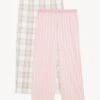 2pk Cool Comfort™ Cotton Pyjama Bottoms
