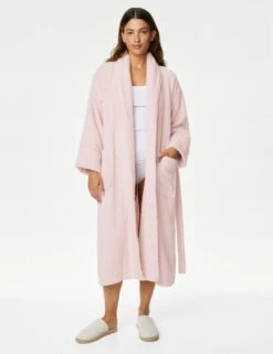 Pure Cotton Towelling Dressing Gown -Marks And Spencer Shop SD 02 T37 2441G D6 X EC 1