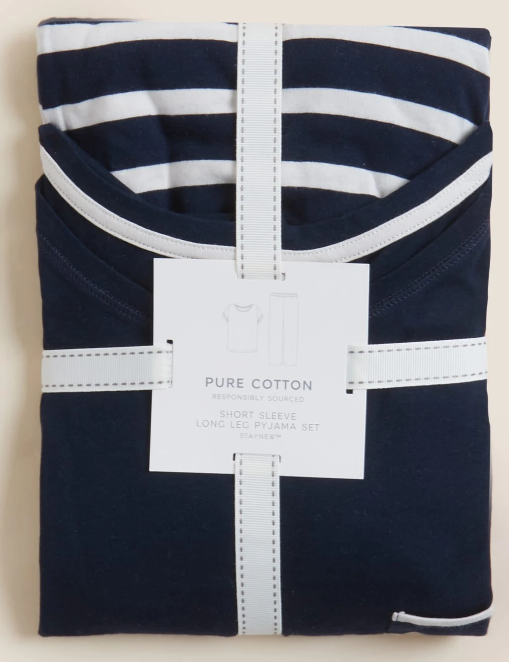 Pure Cotton Striped Pyjama Set 2 Pure Cotton Striped Pyjama Set - Image 2