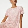 Pure Cotton Leaf Print Pyjama Set -Marks And Spencer Shop SD 02 T37 4536F MV X EC 0