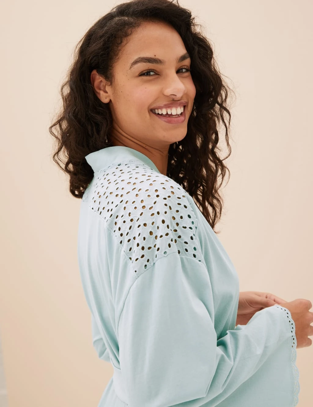 Pure Cotton Tie Dressing Gown 1 Pure Cotton Tie Dressing Gown