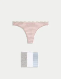 4pk Supima Cotton Rich Thongs