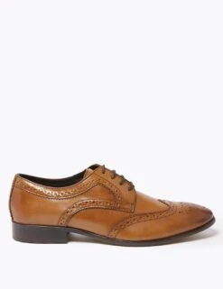 Wide Fit Leather Brogues