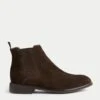 Wide Fit Suede Pull-On Chelsea Boots -Marks And Spencer Shop SD 03 T03 6938W N3 X EC 0