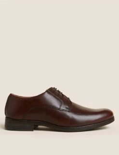 Wide Fit Airflex™ Leather Derby Shoes