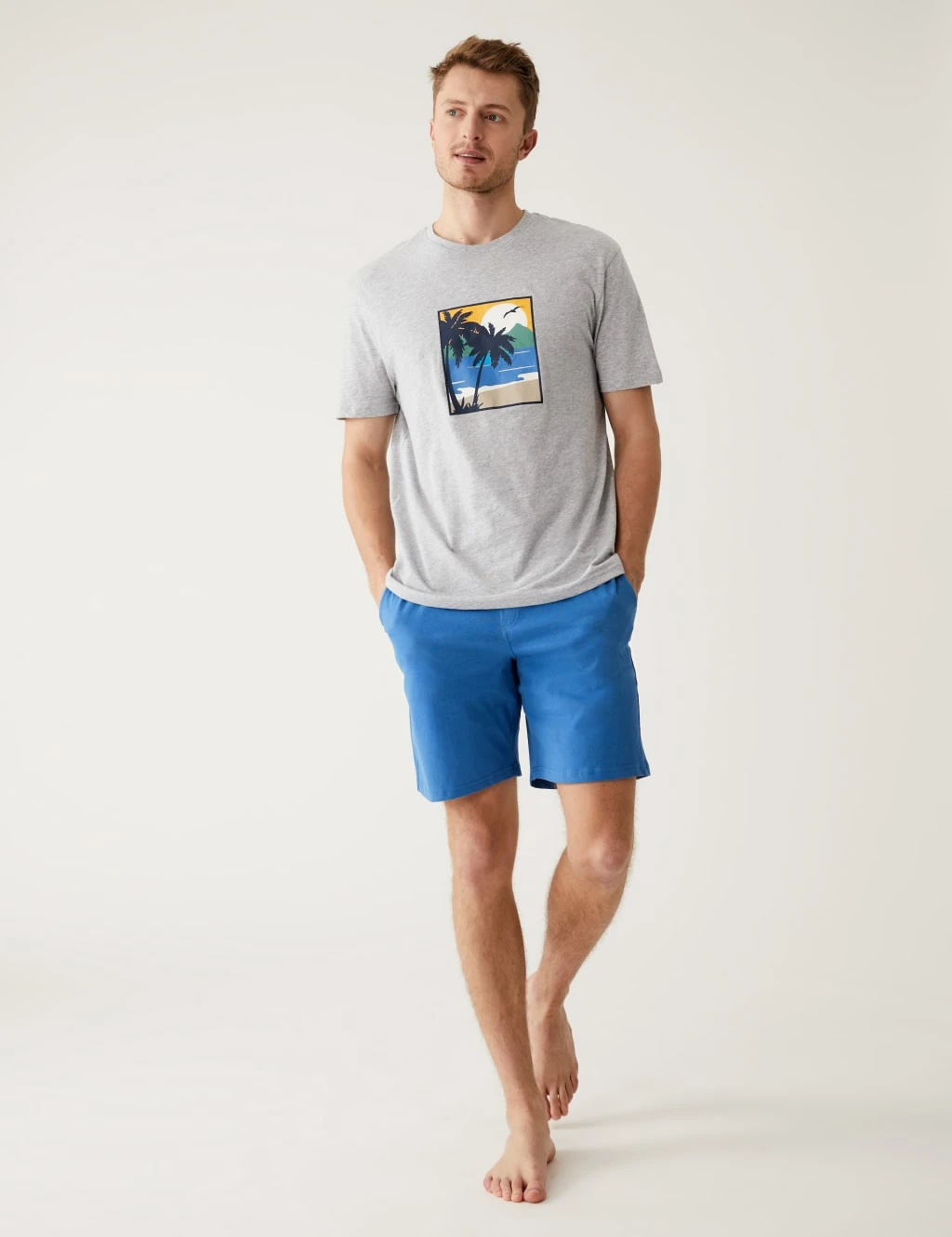 Pure Cotton Palm Tree Pyjama Set 3 Pure Cotton Palm Tree Pyjama Set - Image 3