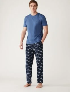 Pure Cotton Boat Print Pyjama Set