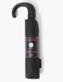 Recycled Polyester Crook Handle Umbrella With Windtech™ -Marks And Spencer Shop SD 03 T09 0003 Y0 X EC 3