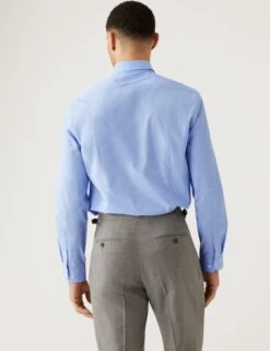 Slim Fit Cotton Rich Striped Shirt -Marks And Spencer Shop SD 03 T11 6163S E1 X EC 2