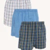 3pk Pure Cotton Checked Woven Boxers -Marks And Spencer Shop SD 03 T14 3916 ZZ X EC 0