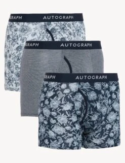 3pk Premium Cotton Assorted Trunks