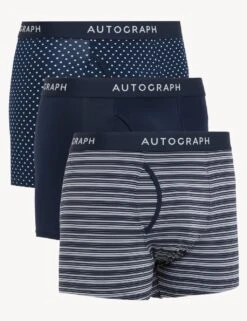 3pk Assorted Pattern Trunks