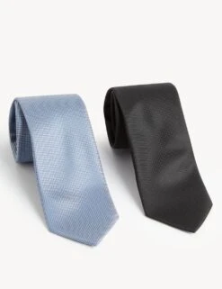 2pk Textured Ties