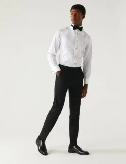 Black Skinny Fit Suit Trousers