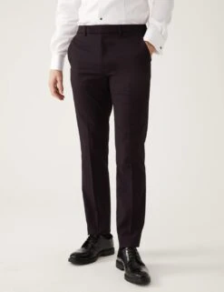 Burgundy Slim Fit Tuxedo Trousers -Marks And Spencer Shop SD 03 T15 8202F XM X EC 1