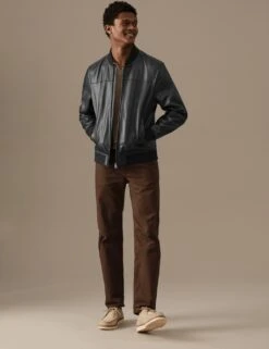 Leather Bomber Jacket -Marks And Spencer Shop SD 03 T16 5389A Y0 X EC 1