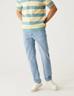 Straight Fit Rigid Vintage Wash Jeans