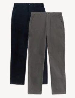 2pk Regular Fit Stretch Chinos