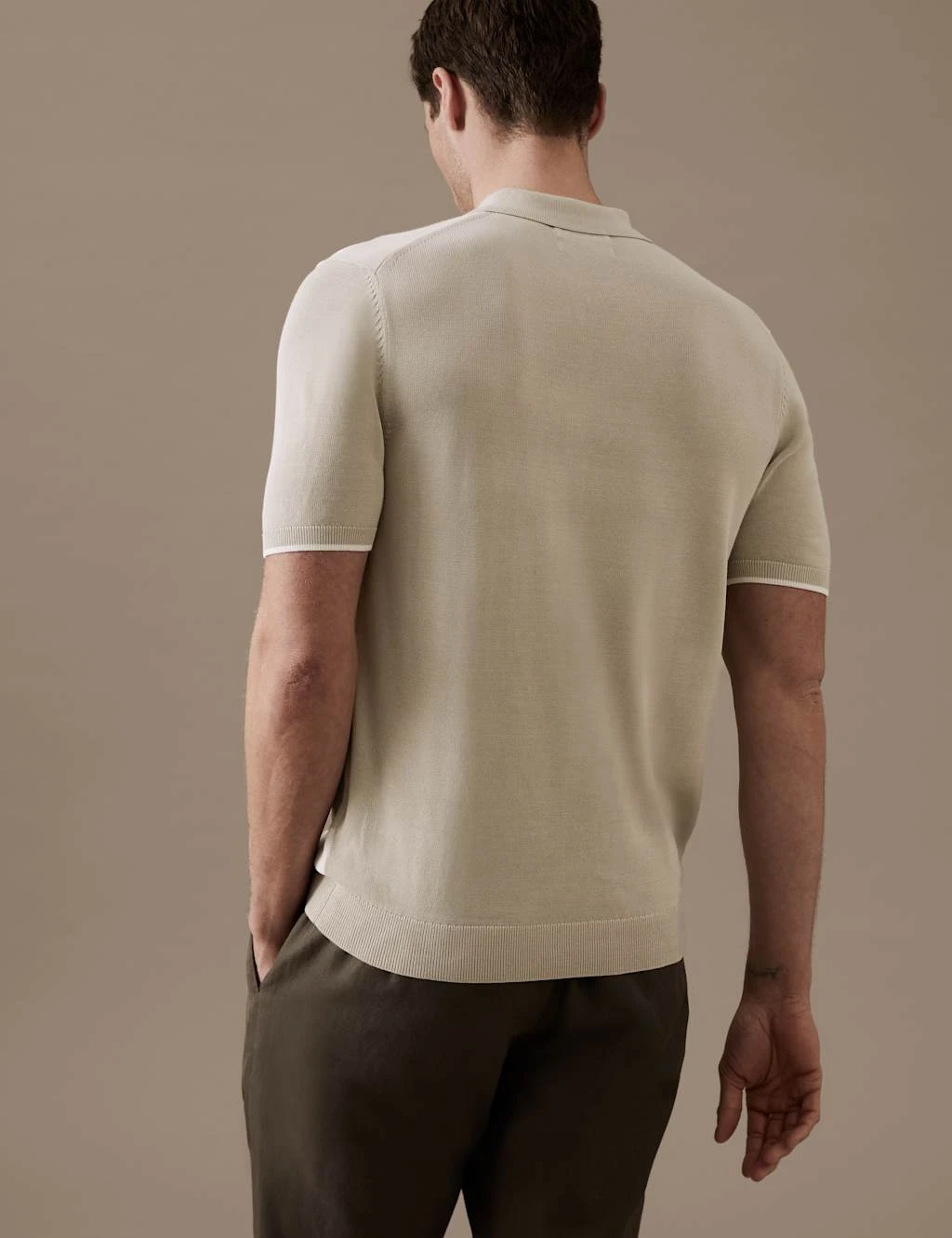 Supima® Cotton Blend Knitted Polo Shirt 5 Supima® Cotton Blend Knitted Polo Shirt - Image 5