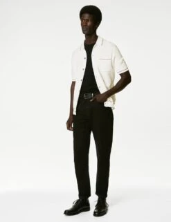 Cotton Modal Blend Knitted Polo Shirt