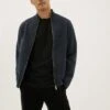 Cotton Blend Ribbed Zip Up Knitted Jacket -Marks And Spencer Shop SD 03 T30 2070M VP X EC 0