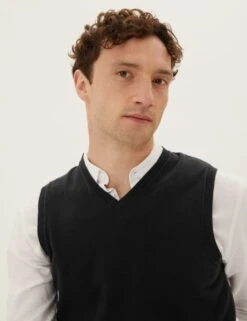 2pk Pure Cotton Sleeveless Jumper 5 2pk Pure Cotton Sleeveless Jumper -Marks And Spencer Shop SD 03 T30 2628M Y0 X EC 2