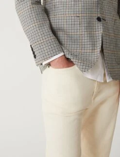 Italian Linen Blend Check Jacket -Marks And Spencer Shop SD 03 T70 2010T NU X EC 2