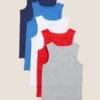 5pk Pure Cotton Vests (2-14 Yrs) -Marks And Spencer Shop SD 04 T71 1430V B4 X EC 0
