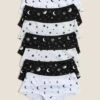 7pk Cotton Rich Stars & Moon Print Shorts (2-16 Yrs) -Marks And Spencer Shop SD 04 T71 1865D Y4 X EC 0
