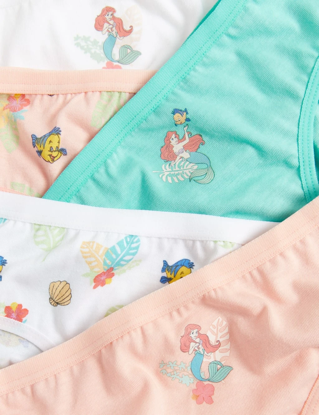 5pk Pure Cotton Ariel™ Knickers (2-12 Yrs) 2 5pk Pure Cotton Ariel™ Knickers (2-12 Yrs) - Image 2