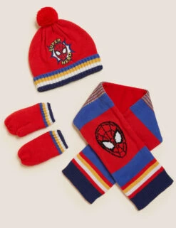 Kids' Spider-Man™ Hat, Scarf And Mitten Set (0-13 Yrs)