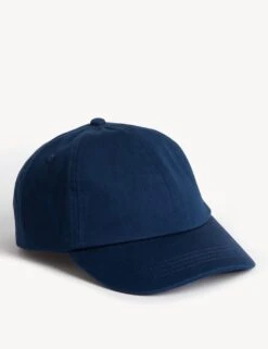 Kids' Pure Cotton Plain Baseball Cap (12 Mths-13 Yrs)