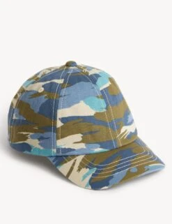 Kids' Pure Cotton Camo Baseball Cap (1-13 Yrs)
