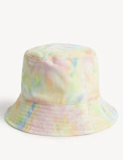 Kids' Pure Cotton Tie Dye Sun Hat