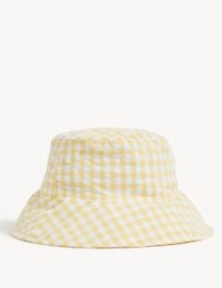 Kids' Pure Cotton Gingham Sun Hat (1-13 Yrs)