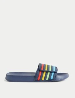 Kids' Striped Sliders (13 Small - 7 Large)