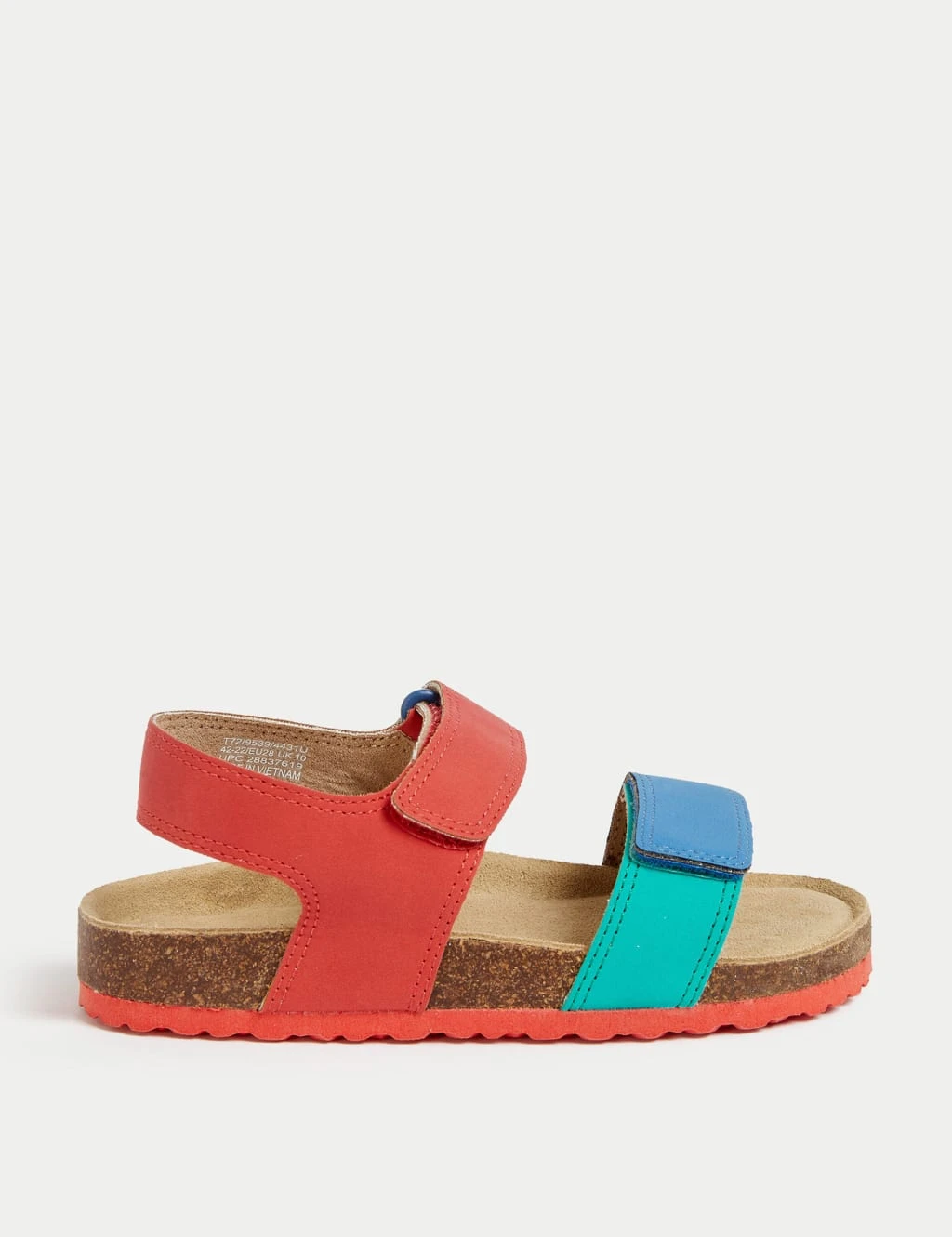 Kids' Colour Block Riptape Sandals (4 Small - 13 Small) 1 Kids' Colour Block Riptape Sandals (4 Small - 13 Small)