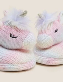 Kids' Unicorn Slippers (4 Small - 6 Large) 6 Kids' Unicorn Slippers (4 Small - 6 Large) -Marks And Spencer Shop SD 04 T72 7040S ZZ X EC 1