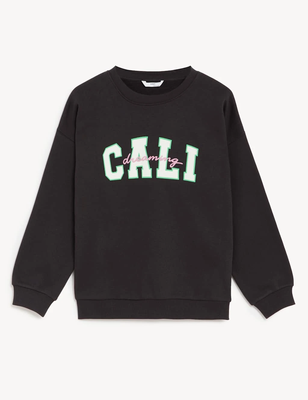 Cotton Rich Cali Dreaming Slogan Sweatshirt (6-16 Yrs) 2 Cotton Rich Cali Dreaming Slogan Sweatshirt (6-16 Yrs) - Image 2