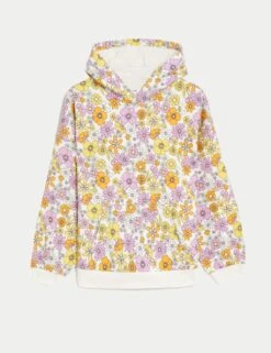 Cotton Floral Hoodie (6-16 Yrs)
