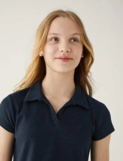 Cotton Rich Ribbed T-Shirt (6-16 Yrs) -Marks And Spencer Shop SD 04 T74 2144M F0 X EC 1